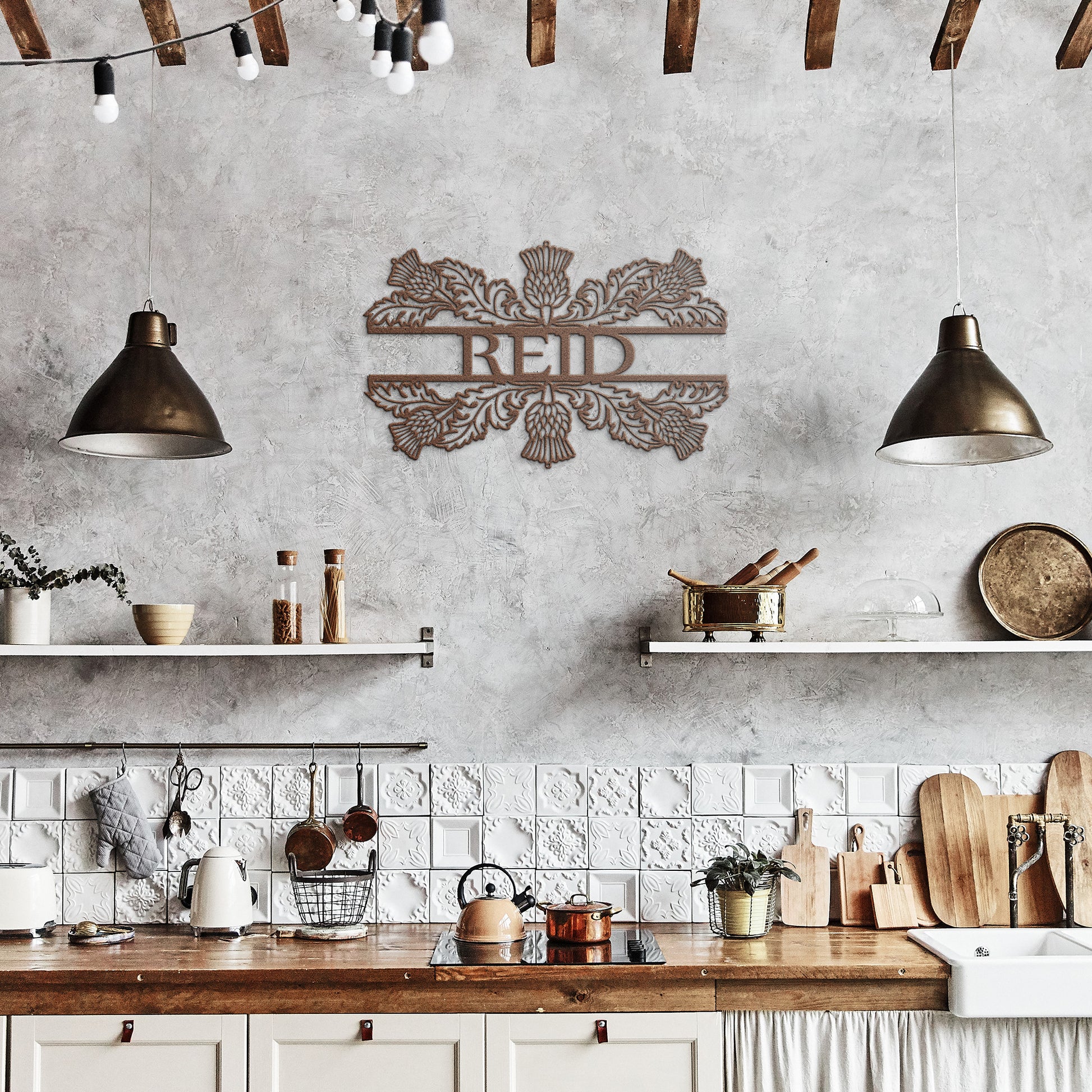 Reid | Thistle | Metal Wall Art