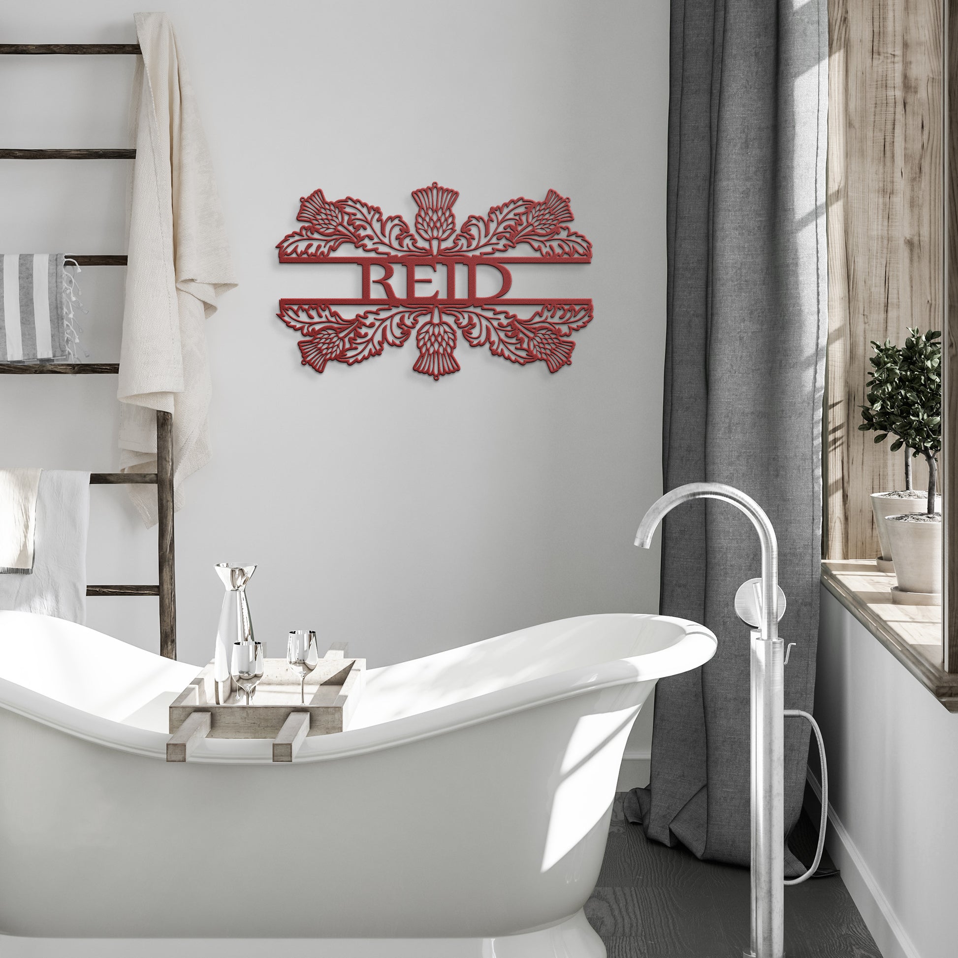 Reid | Thistle | Metal Wall Art