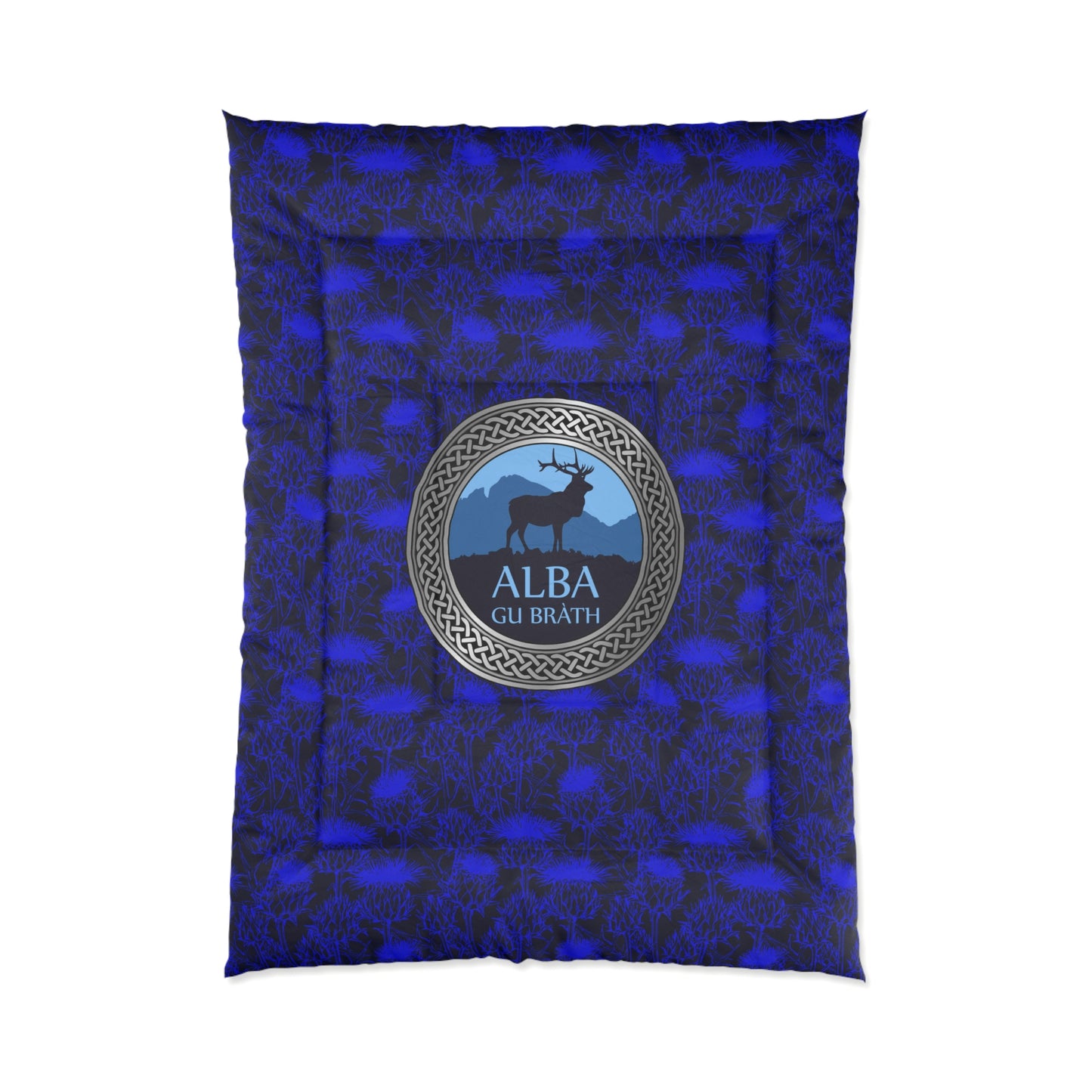 Alba Gu Brath and stag comforter