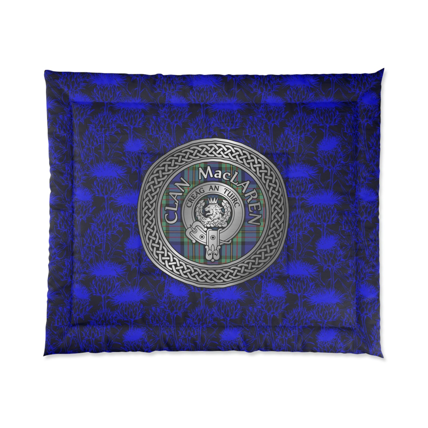 Clan MacLaren Crest & Tartan Comforter