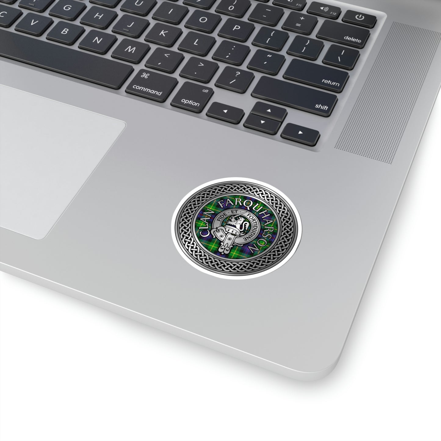 Clan Farquharson Crest & Tartan Kiss-Cut Stickers