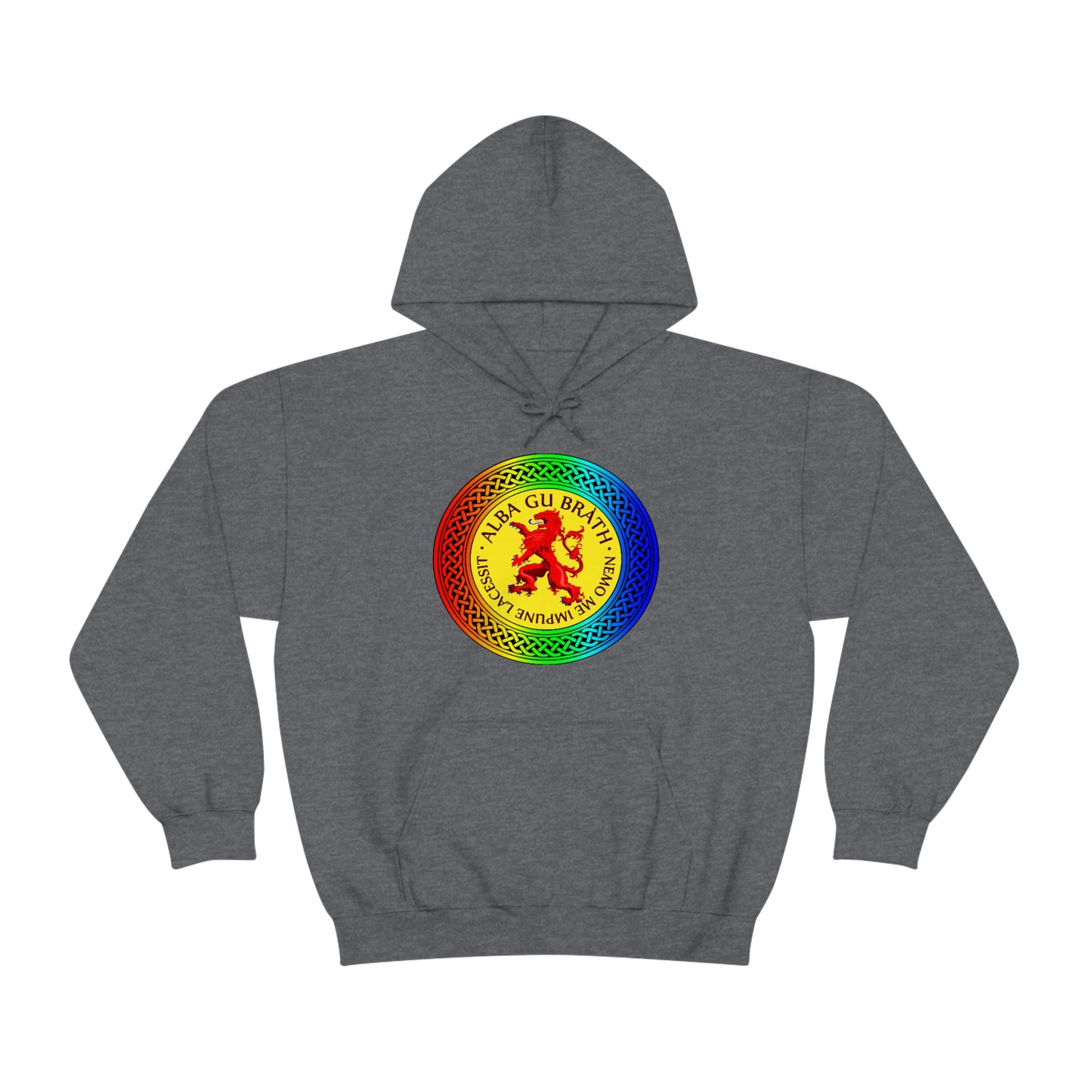 Alba Gu Brath Lion Rampant Rainbow Knot Unisex Heavy Blend™ Hooded Sweatshirt