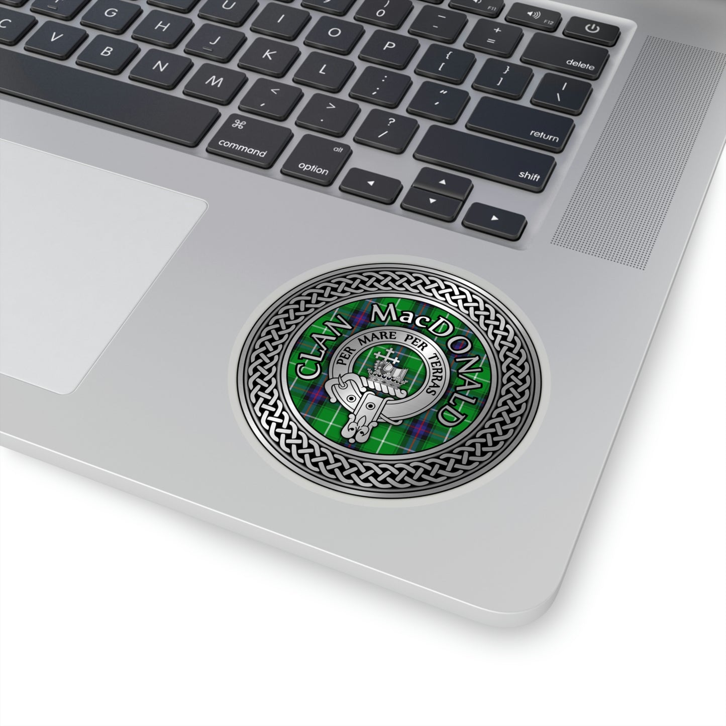 Clan MacDonald Crest & Tartan Kiss-Cut Stickers