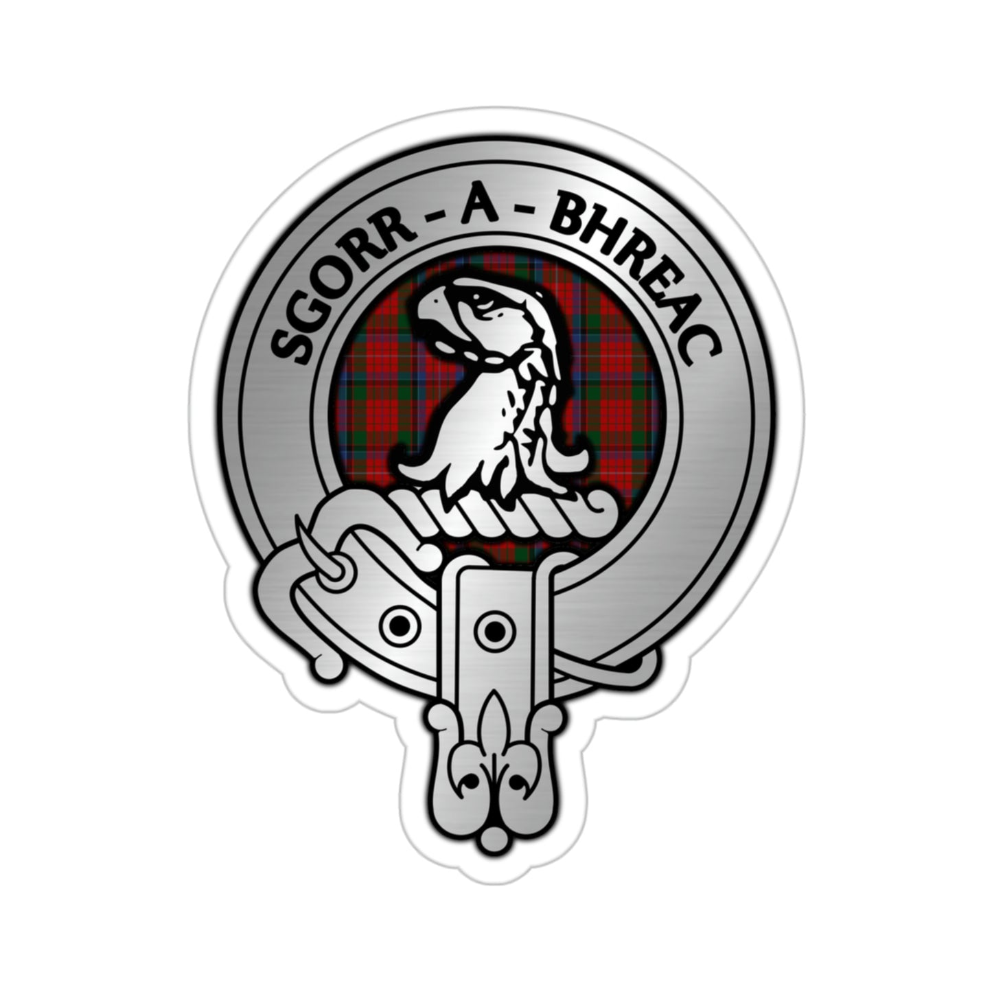 Clan MacNicol Crest & Tartan Kiss-Cut Stickers