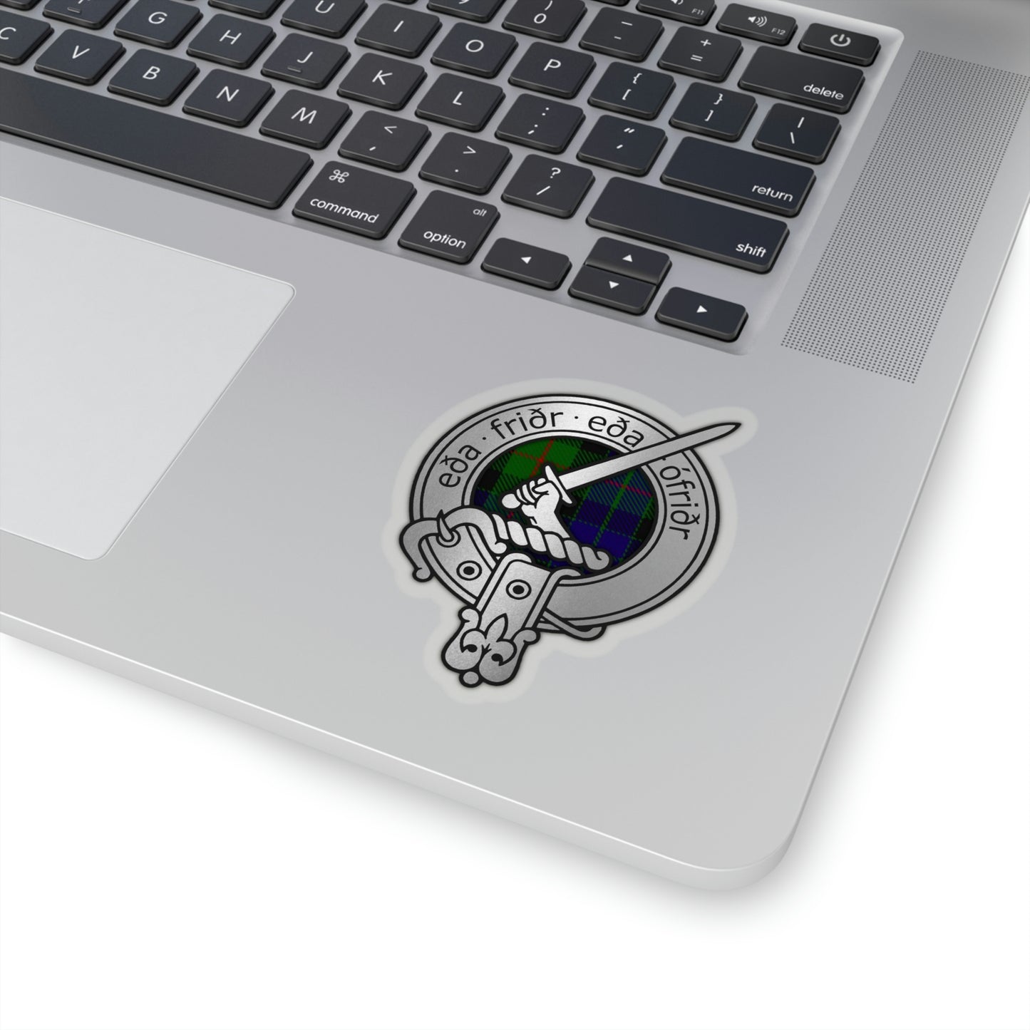 Clan Gunn Crest & Tartan Kiss-Cut Stickers