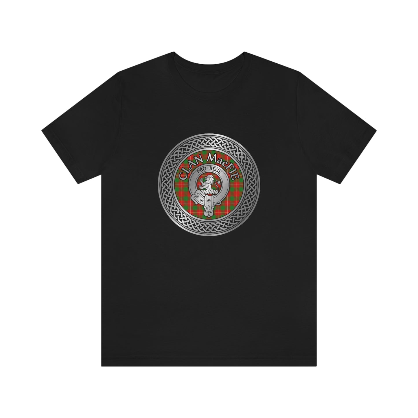 Clan MacFie Crest & Tartan Knot T-Shirt