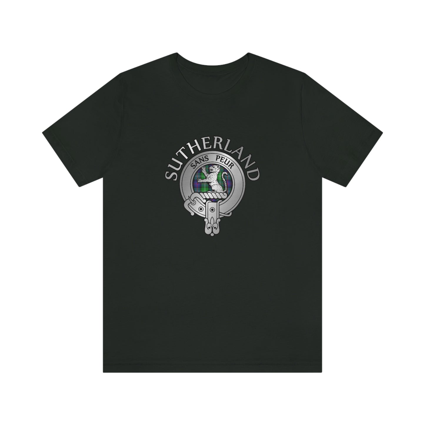 Clan Sutherland Crest & Tartan T-Shirt