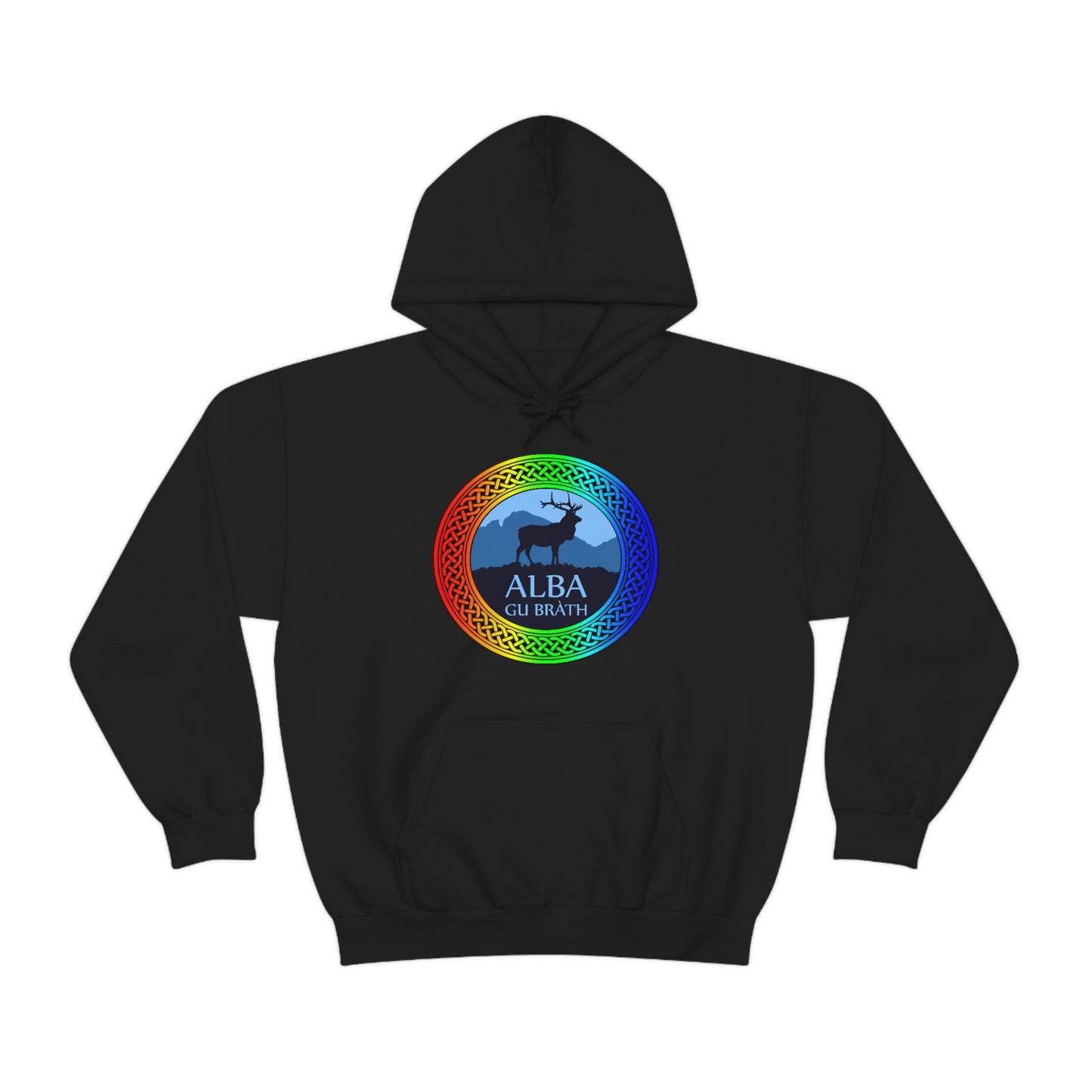 Alba Gu Brath Rainbow Knot Unisex Heavy Blend™ Hooded Sweatshirt