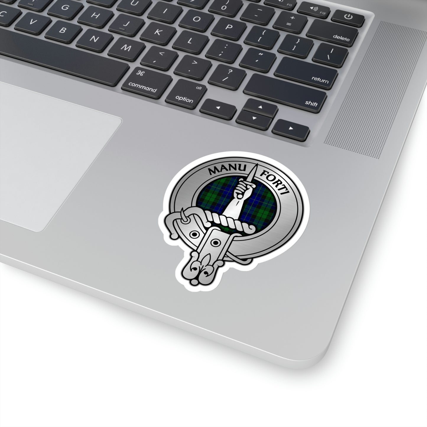 Clan MacKay Crest & Tartan Kiss-Cut Stickers