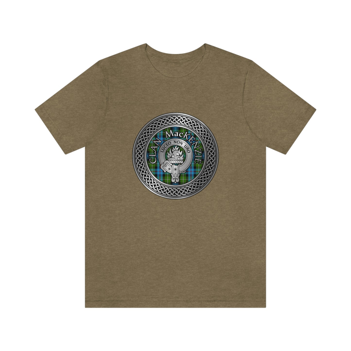 Clan MacKenzie Crest & Tartan Knot T-Shirt