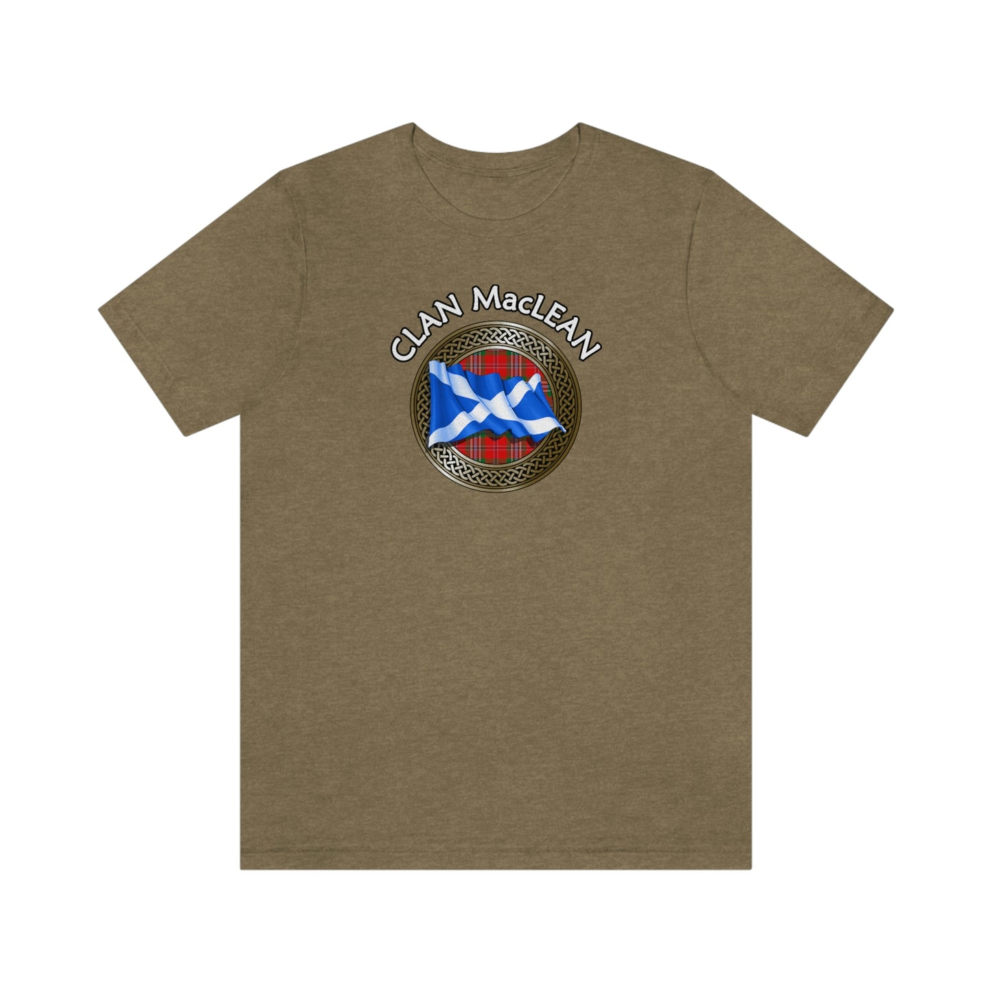 Clan MacLean Tartan Knot & Flag T-Shirt