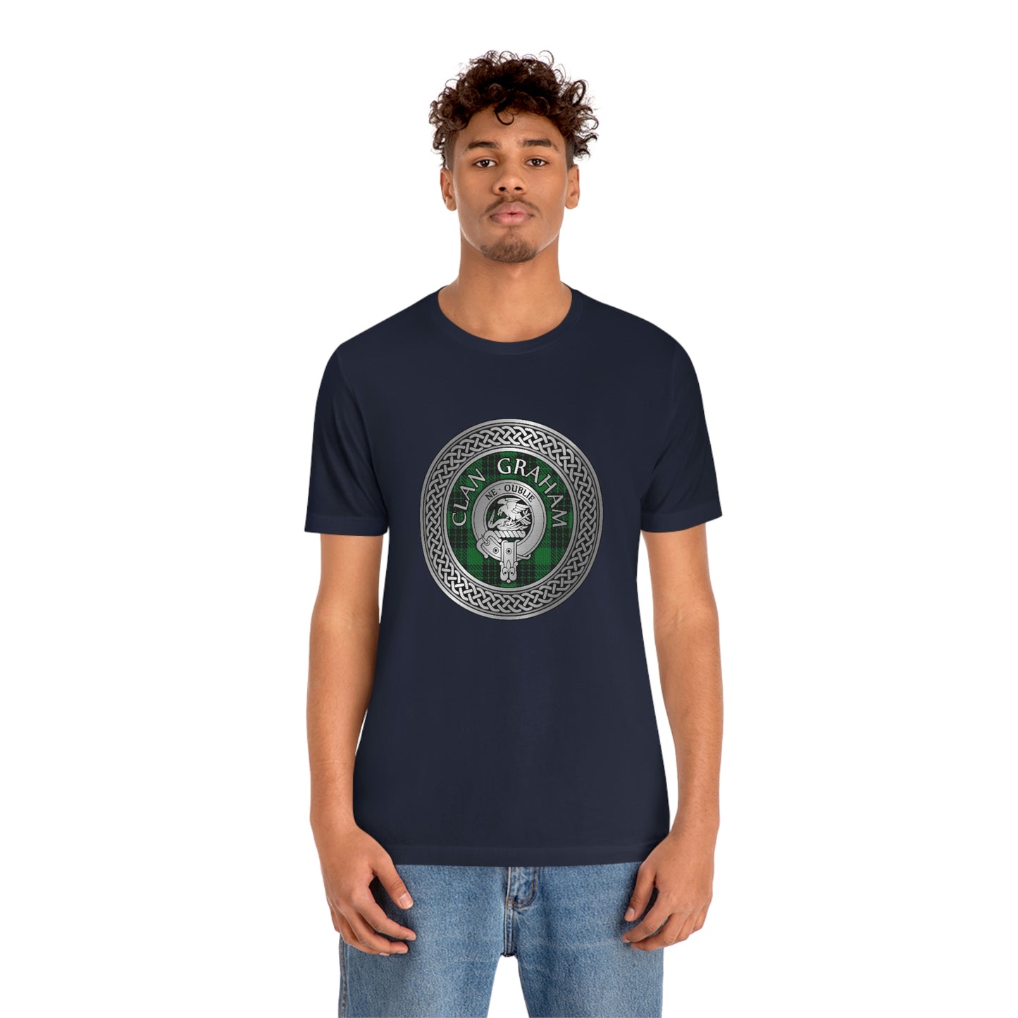 Clan Graham Crest & Tartan Knot T-Shirt