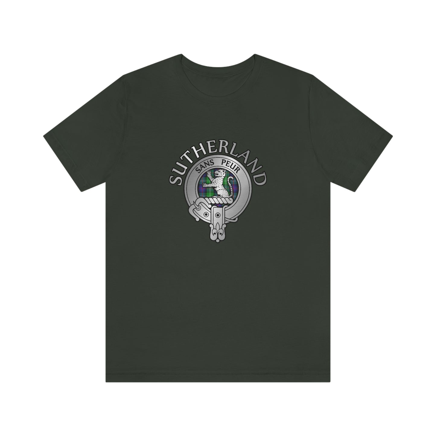 Clan Sutherland Crest & Tartan T-Shirt