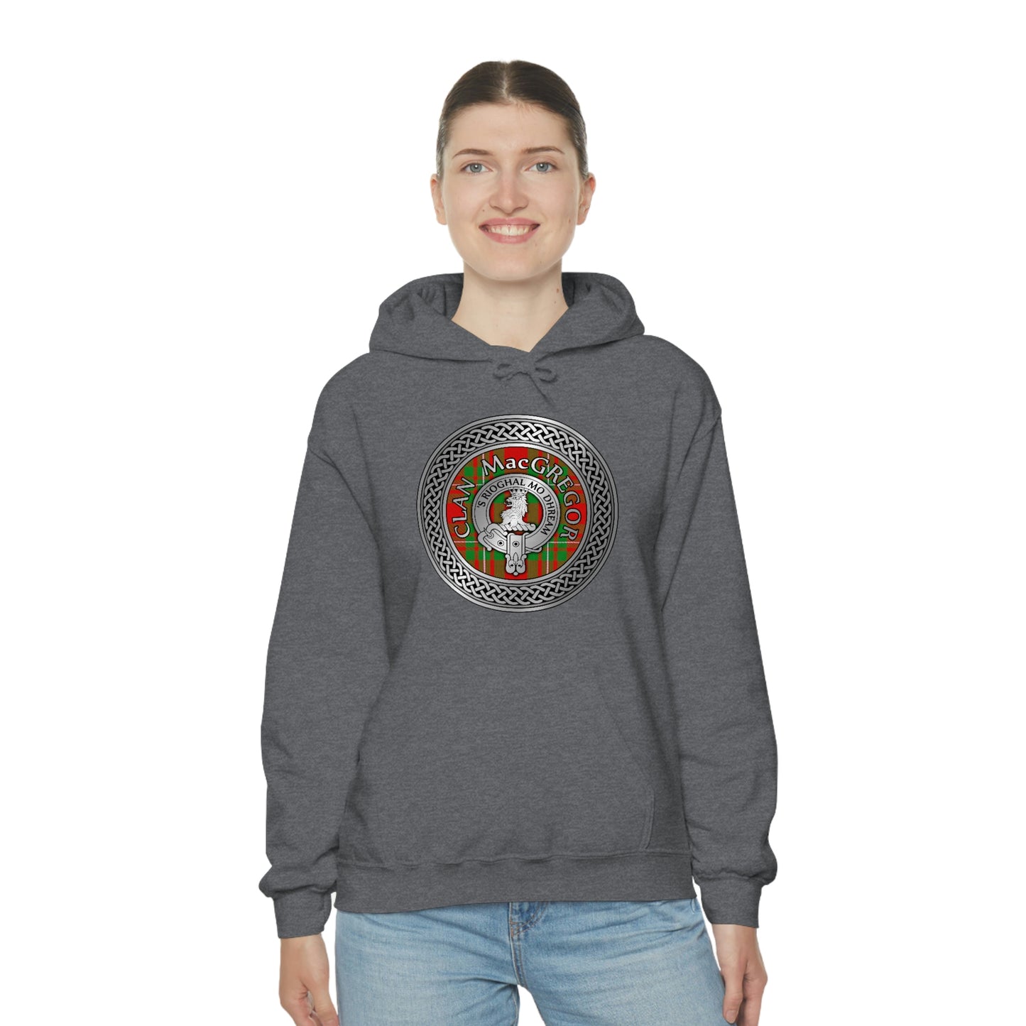 Clan MacGregor Crest & Tartan Unisex Heavy Blend™ Hooded Sweatshirt