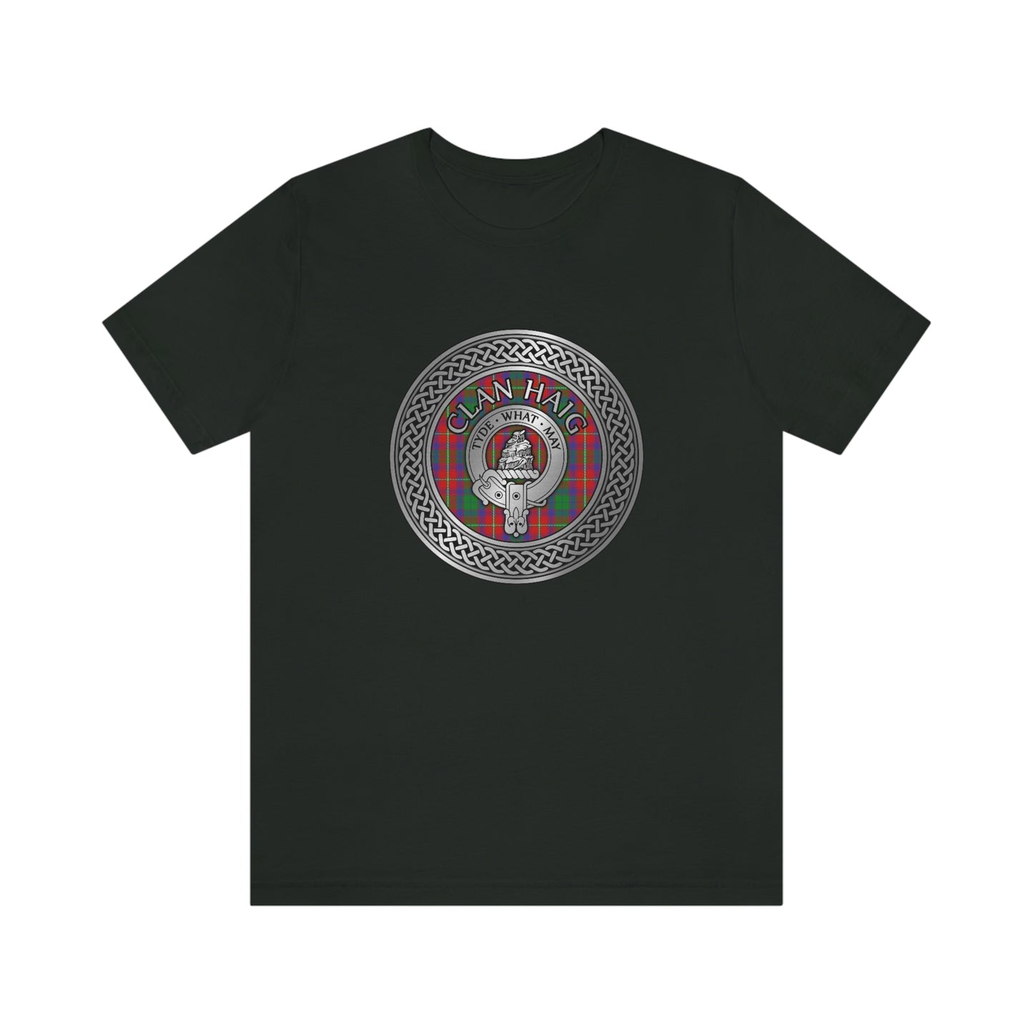 Clan Haig Crest & Tartan Knot T-Shirt