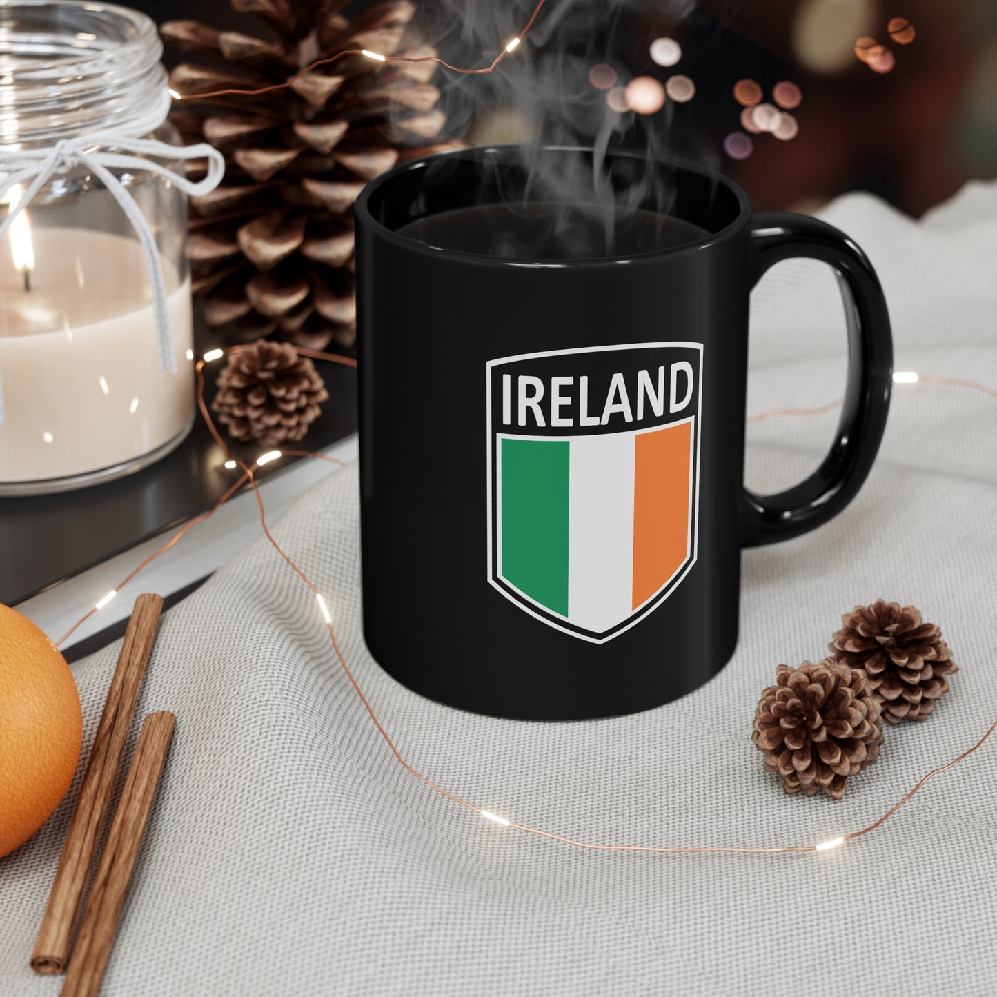 Celtic Nations - Ireland 11oz Black Mug