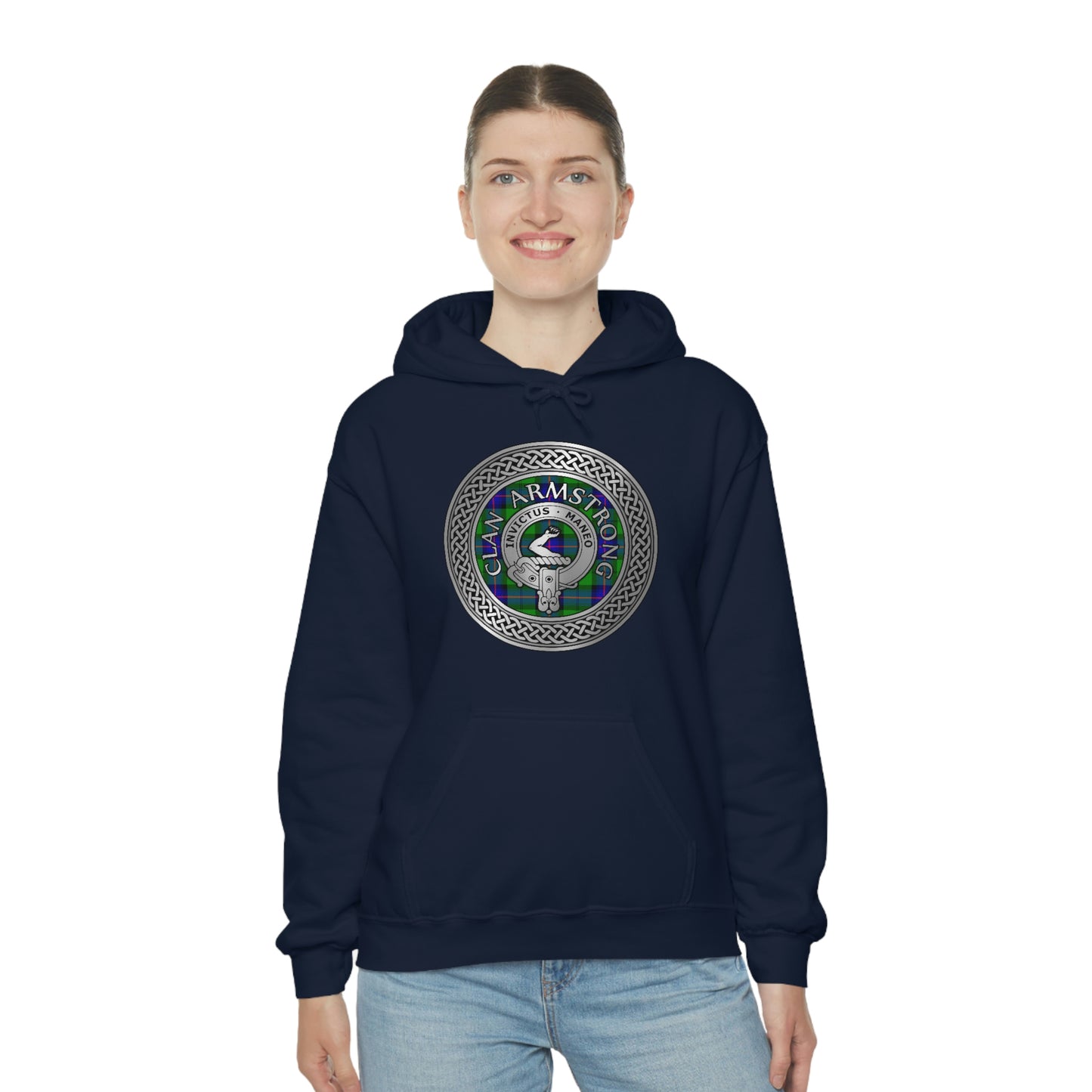 Clan Armstrong Crest & Tartan Unisex Heavy Blend™ Hooded Sweatshirt