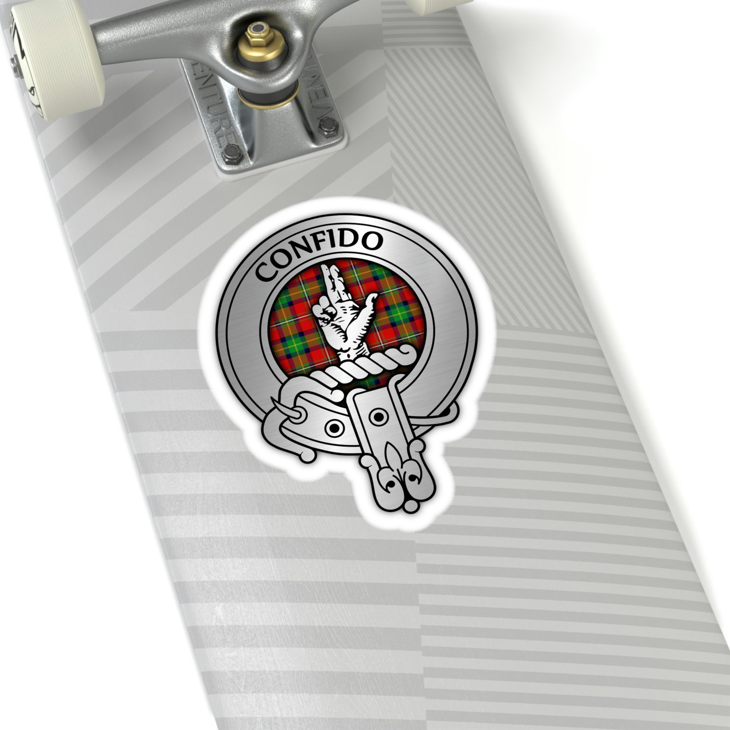 Clan Boyd Crest & Tartan Kiss-Cut Stickers