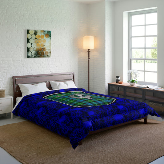 Clan Lamont Crest & Tartan Comforter