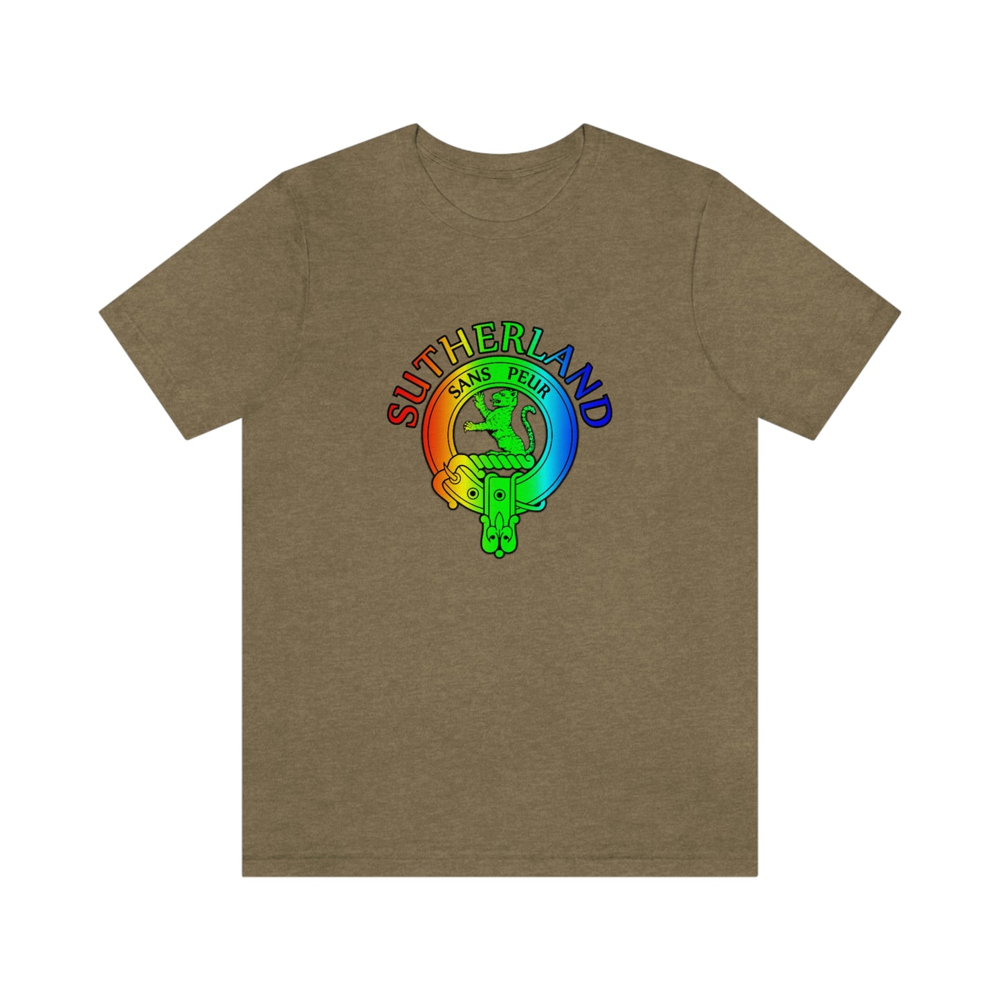 Clan Sutherland Rainbow Crest T-Shirt