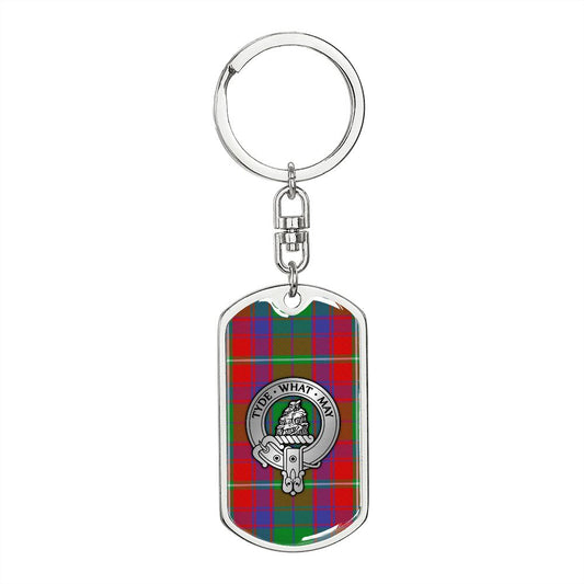 Clan Haig Crest & Tartan Dog Tag Keychain
