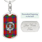 Clan Donnachaidh Crest & Tartan Dog Tag A Keychain