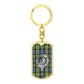 Clan Campbell Crest & Tartan Dog Tag Keychain