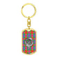 Clan Fraser Crest & Tartan Dog Tag Keychain