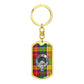 Clan Buchanan Crest & Tartan Dog Tag Keychain