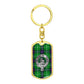 Clan MacDonald Isles Crest & Tartan Dog Tag Keychain