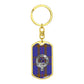 Clan Eliott Crest & Tartan Dog Tag Keychain