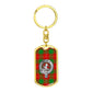 Clan MacFie Crest & Tartan Dog Tag Keychain