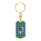 Clan Gordon Crest & Tartan Dog Tag Keychain