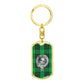 Clan Graham Crest & Tartan Dog Tag Keychain