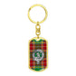 Clan Baxter Crest & Tartan Dog Tag Keychain