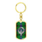 Clan Davidson Crest & Tartan Dog Tag Keychain