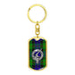 Clan Gunn Crest & Tartan Dog Tag Keychain