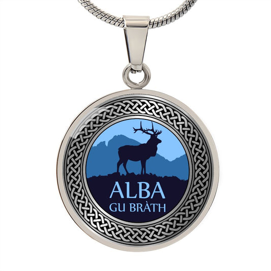 Alba Gu Brath Knot Pendant Necklace