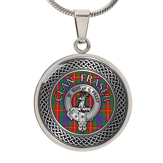 Clan Fraser Crest & Tartan Knot