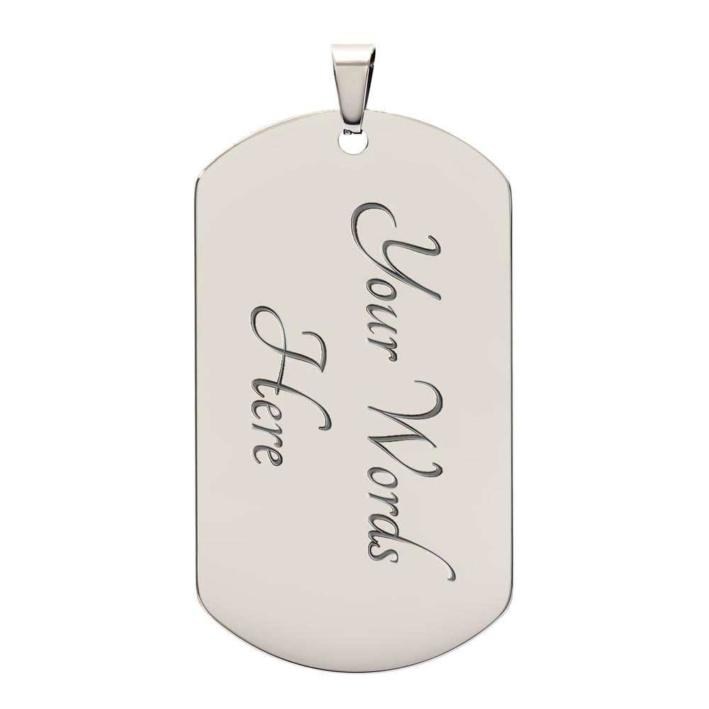 Clan Hamilton Crest & Tartan Dog Tag