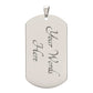 Clan Forsyth Crest & Tartan Dog Tag