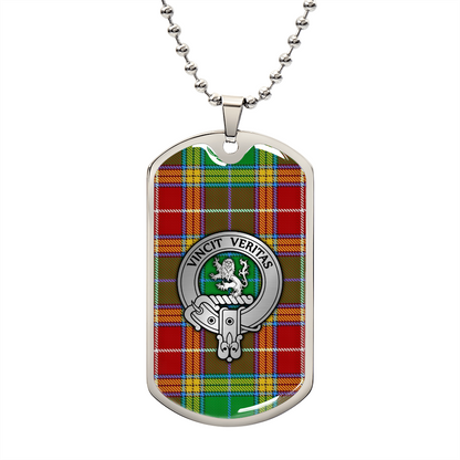 Clan Baxter Crest & Tartan Dog Tag