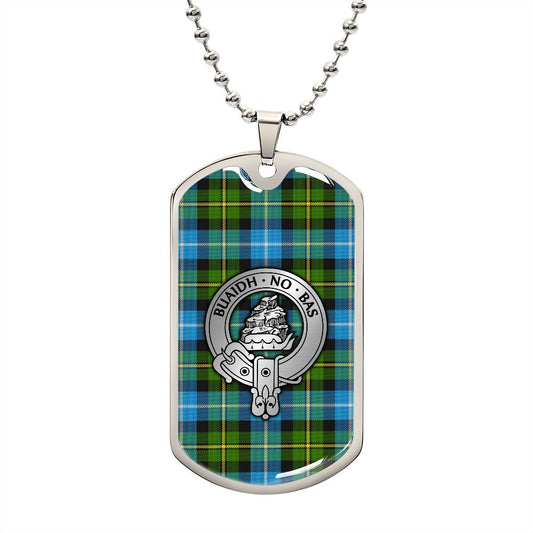 Clan MacNeil Crest & Tartan Dog Tag