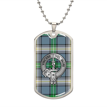 Clan MacDowall Crest & Tartan Dog Tag