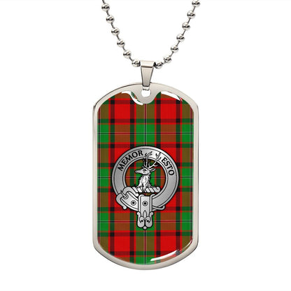 Clan MacPhail Crest & Tartan Dog Tag