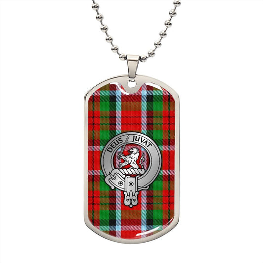 Clan MacDuff Crest & Tartan Dog Tag