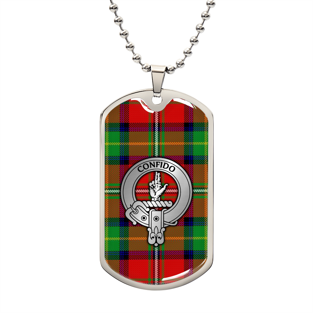 Clan Boyd Crest & Tartan Dog Tag