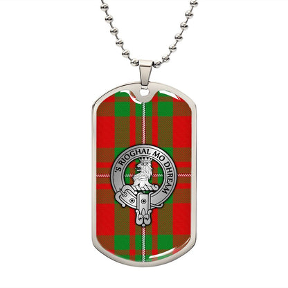 Clan MacGregor Crest & Tartan Dog Tag