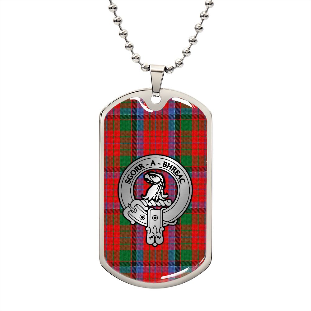 Clan MacNicol Crest & Tartan Dog Tag