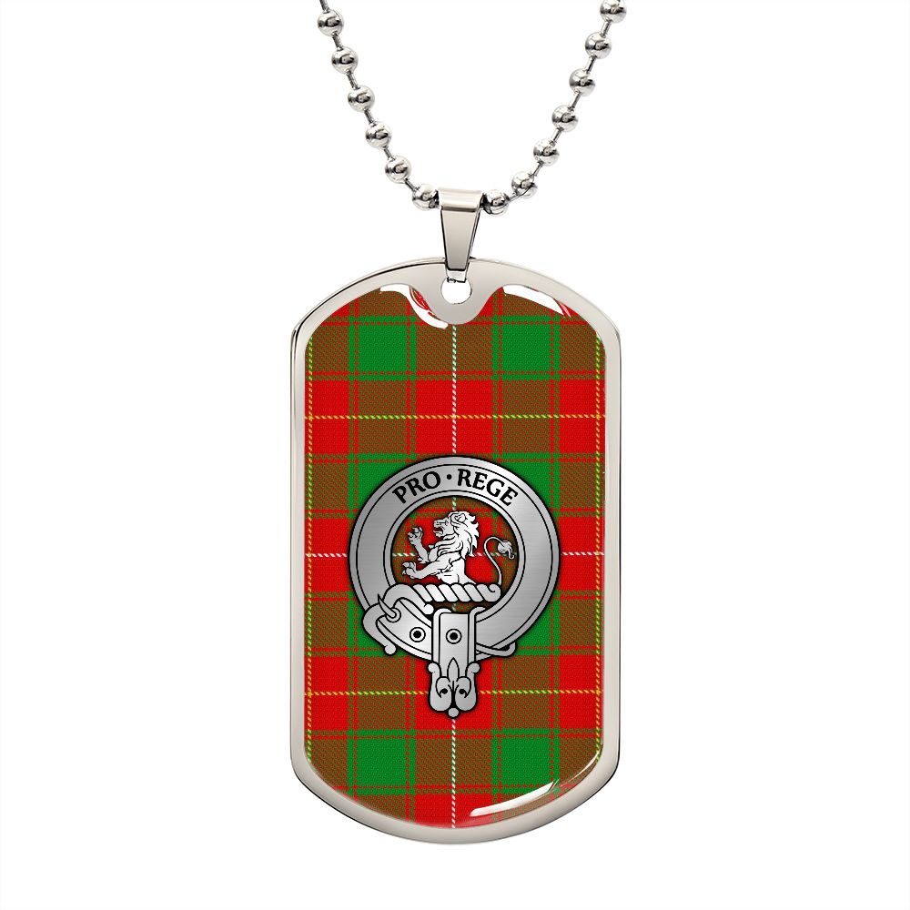 Clan MacFie Crest & Tartan Dog Tag